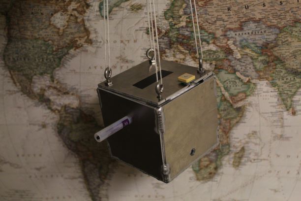 Map of the weather balloon CubeSat flight path